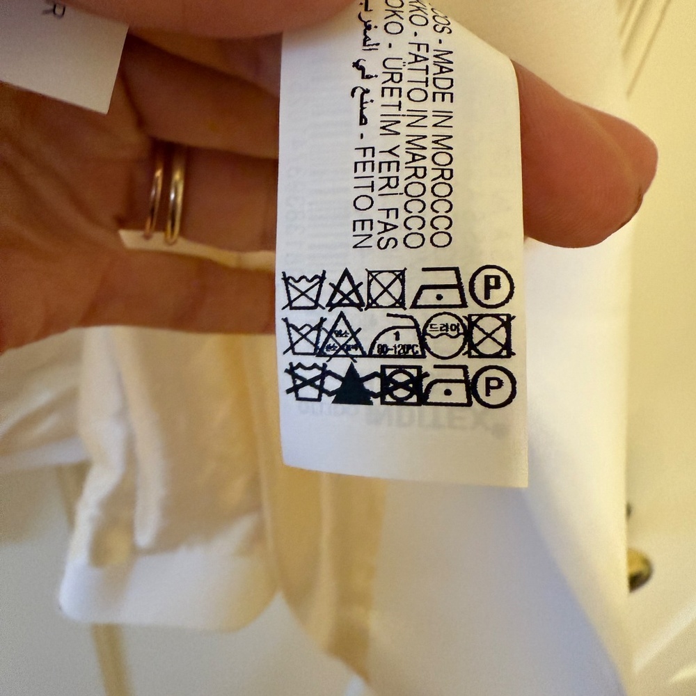 ZARA White Structured Blazer with Lapels – Size S (Brand New, $69.90 Retail) - Picture 3 of 9